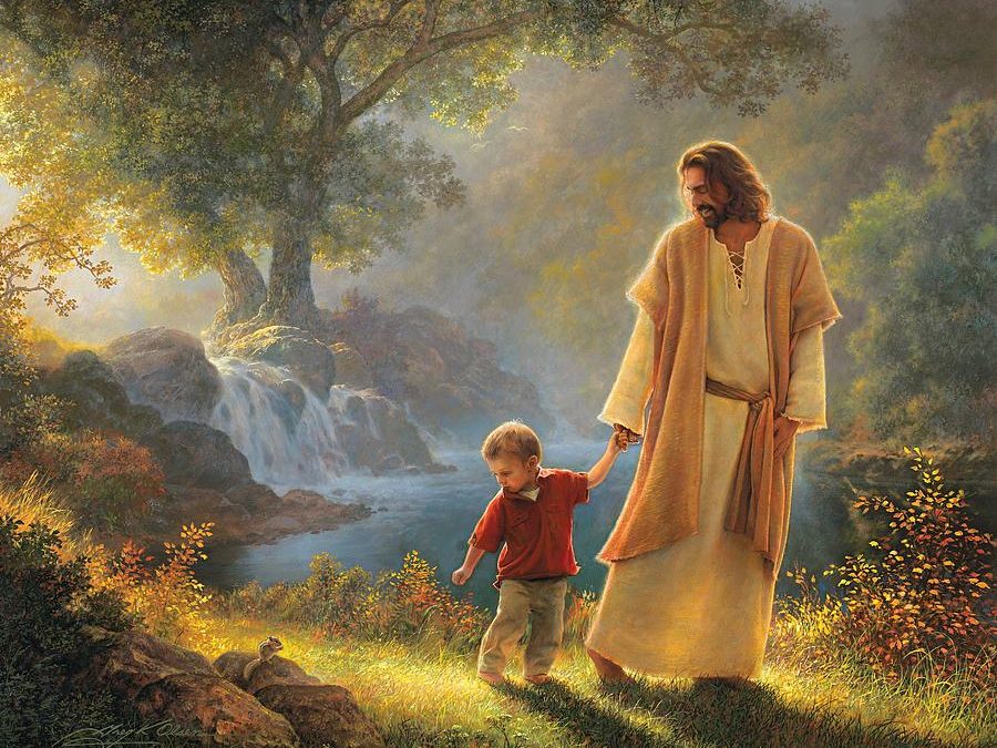 Nos braços de Jesus