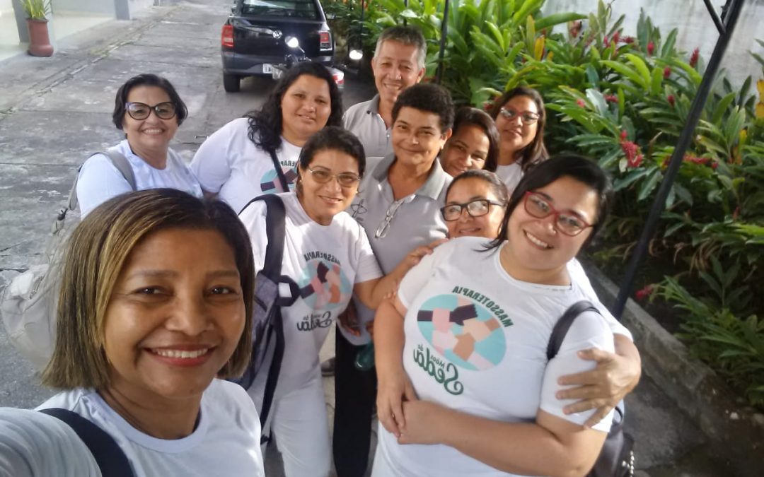 Sessões de massoterapia na CNBB