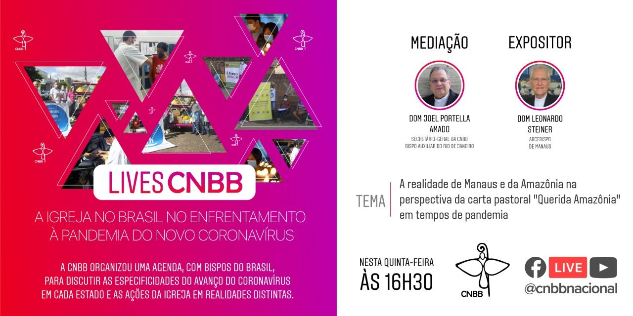 Arcebispo de Manaus (AM) é o convidado do projeto LIVES CNBB de amanhã, 21 de maio