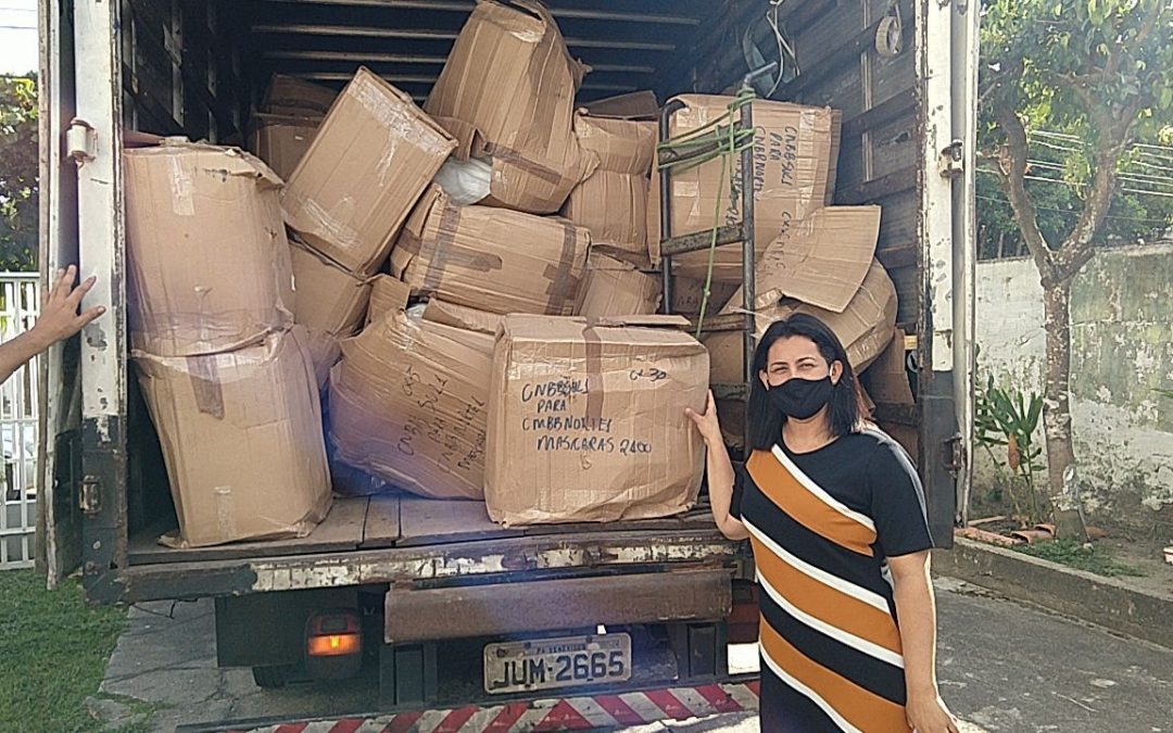 CNBB Norte 2 recebe máscaras do Regional Sul 1