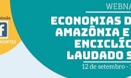 Webnário “Economias da Amazônia e a encíclica Laudato Si” será transmitido amanhã, 12