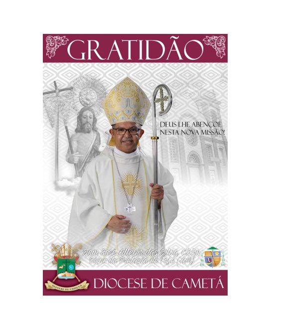 Diocese de Cametá escreve carta em gratidão aos serviços de Dom José Altevir da Silva