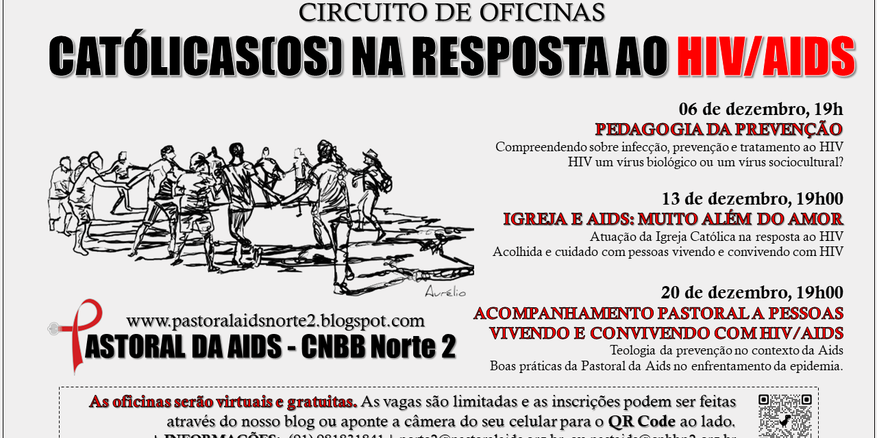 Pastoral da Aids do Regional Norte 2 realizará “Circuito de Oficinas: Católicas(os) na Resposta ao HIV/Aids”