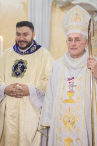 Padre Leonardo Monteiro, novo Coordenador da Pascom CNBBN2 e Dom Alberto Taveira Corrêa, Arcebispo Metropolitano de Belém.