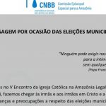 BISPOS DA AMAZÔNIA PUBLICAM MENSAGEM POR OCASIÃO DAS ELEÇÕES 2024