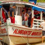 PASTORAL DA JUVENTUDE DE JURITÍ-VELHO DA DIOCESE DE ÓBIDOS VISITA COMUNIDADES E ALDEIA SATERÊ MAUÉ NO RIO MAMURÚ