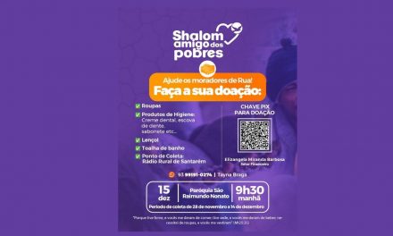 OBRA SHALOM DA ARQUIDIOCESE DE SANTARÉM PROMOVE AÇÃO SOCIAL EM ALUSÃO AO DIA MUNDIAL DOS POBRES