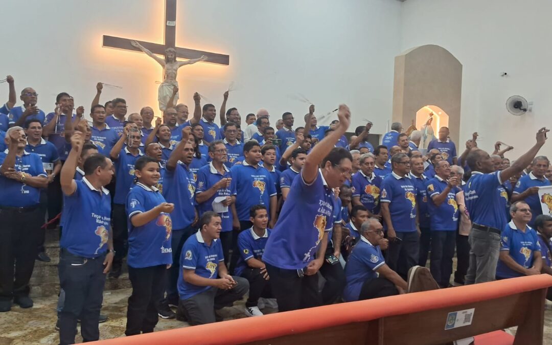 TERÇO DOS HOMENS DAS REGIÕES DA ARQUIDIOCESE DE BELÉM REUNEM-SE NO SANTUARIO DE NOSSA SENHORA DAS GRAÇAS DA MEDALHA MILAGROSA EM ANANINDEUA