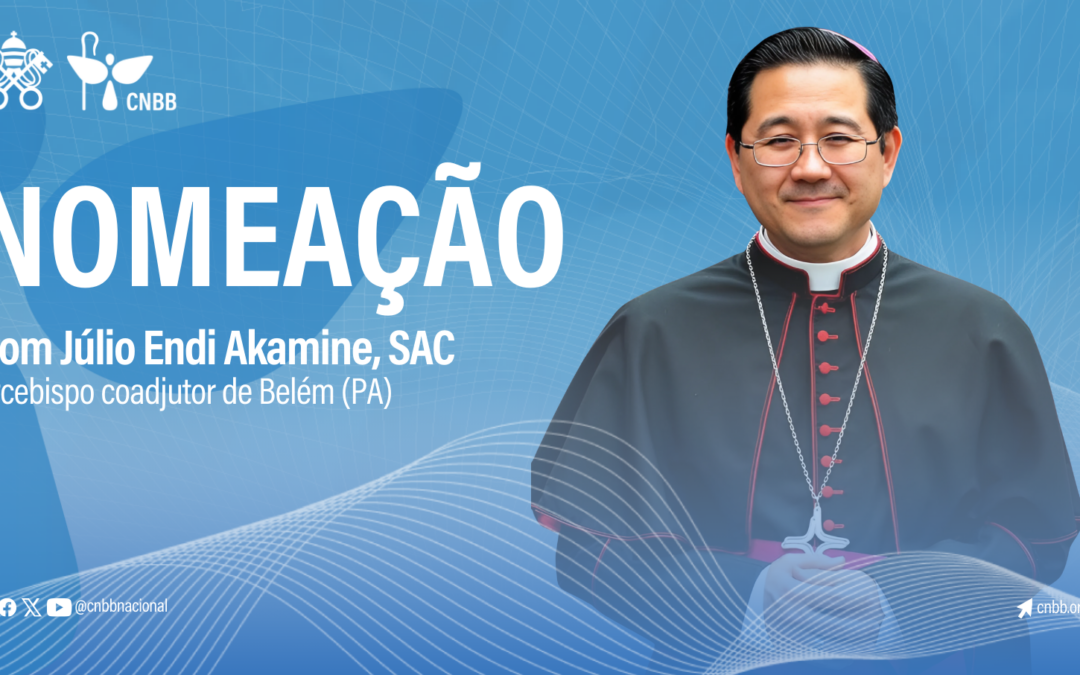 PAPA FRANCISCO NOMEIA DOM JÚLIO ENDI AKAMINE COMO ARCEBISPO COADJUTOR DE BELÉM (PA)