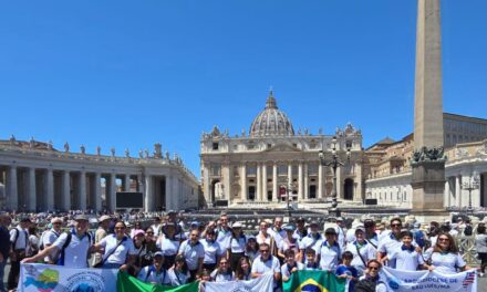 PEREGRINOS DO REGIONAL NORTE 2 EMOCIONAM-SE NO JUBILEU DAS FAMÍLIAS EM ROMA