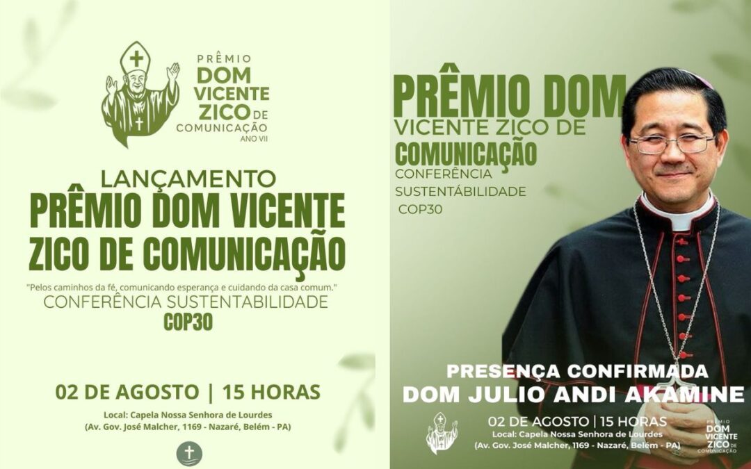 ARQUIDIOCESE DE BELÉM LANÇA A ‘7ª EDIÇÃO DO PRÊMIO DOM VICENTE ZICO DE COMUNICAÇÃO’