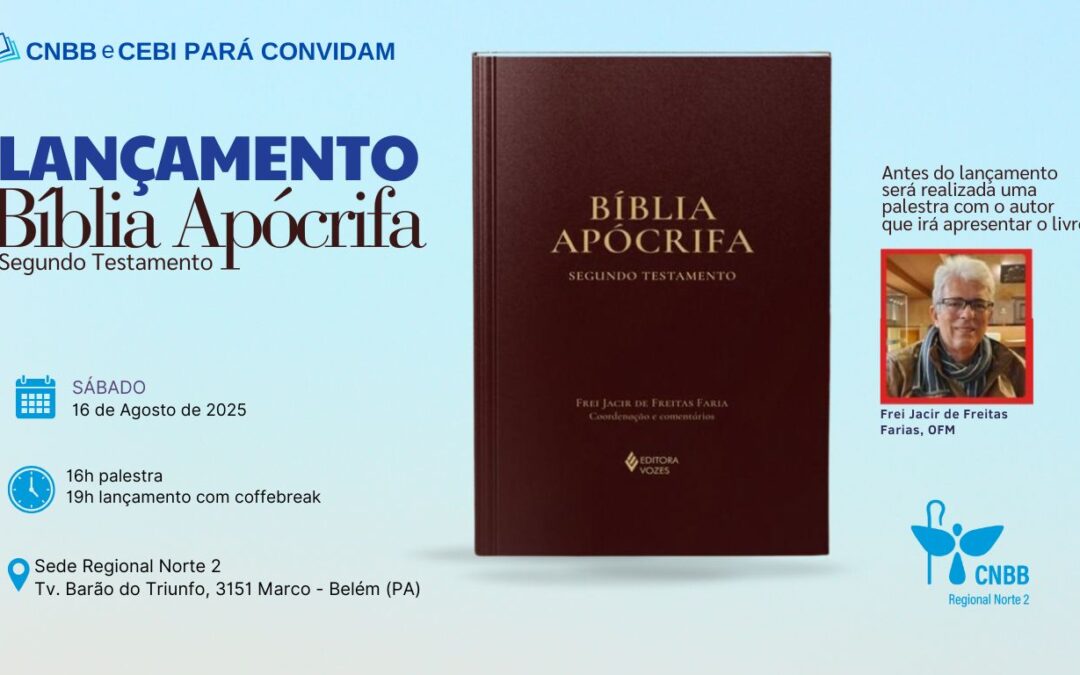 LANÇAMENTO DA ‘BÍBLIA APÓCRIFA – SEGUNDO TESTAMENTO’ COM PRESENÇA DO AUTOR ACONTECE NA SEDE DO REGIONAL NORTE 2