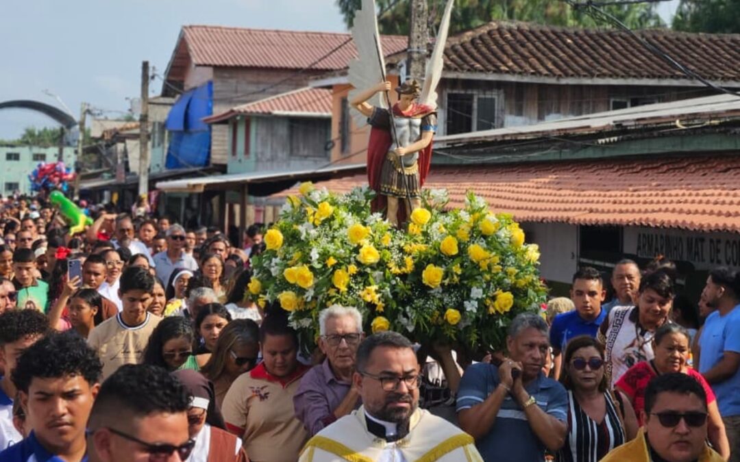 PARÓQUIA DA DIOCESE DE PONTA DE PEDRAS DÁ INÍCIO AOS FESTEJOS DE SEU PADROEIRO O SÃO MIGUEL ARCANJO