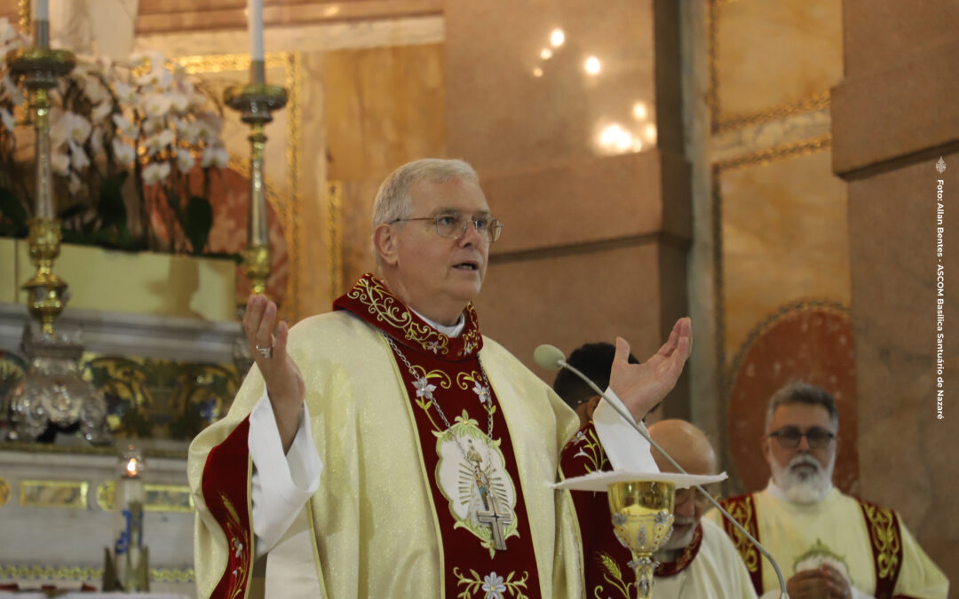MENSAGEM DE FÉ E CORAGEM RESPLANDECE NO SANTUÁRIO DE NAZARÉ: DOM BERNARDO BAHLMANN CONVIDA A UM MERGULHO NA PROVIDÊNCIA DIVINA E NA SABEDORIA MARIANA