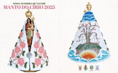 DOM JULIO AKAMINE APRESENTA O MANTO DA IMAGEM PEREGRINA DE NOSSA SENHORA DE NAZARÉ PARA  O CÍRIO 2025