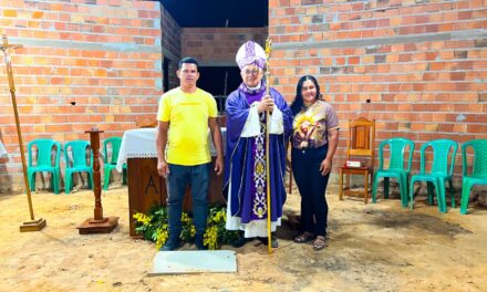 MARCO DE FÉ E ESPERANÇA: DIOCESE DE BRAGANÇA DO PARÁ LANÇA PEDRA FUNDAMENTAL DE NOVA IGREJA EM TAMATATEUA