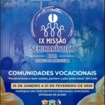 DIOCESE DE ABAETETUBA REALIZA EM 2026 ‘IX MISSÃO SEMINARÍSTICA’