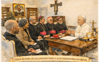 VISITA AO PAPA DA COMISSÃO PARA A AÇÃO MISSIONÁRIA DO BRASIL