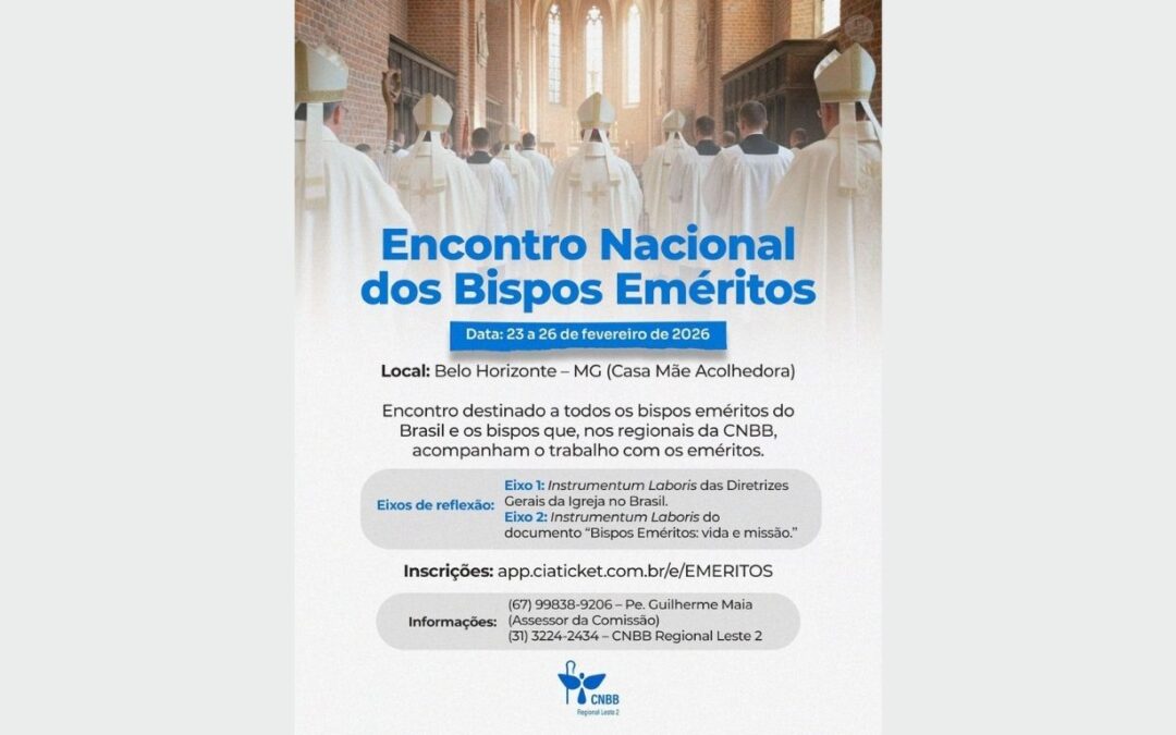 ENCONTRO NACIONAL DOS BISPOS EMÉRITOS ACONTECE EM FEVEREIRO EM MINAS GERAIS