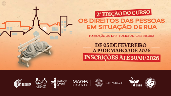 CURSO SOBRE DIREITOS DAS PESSOAS EM SITUAÇÃO DE RUA, FRUTO DA CF 2026, ABRE INSCRIÇÕES PARA 2ª EDIÇÃO