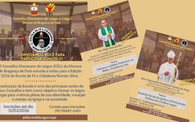 ENCERRA AMANHÃ (12/2) AS ‘INSCRIÇÕES PARA A ESCOLA DE FÉ E CIDADANIA’ DA DIOCESE DE BRAGANÇA