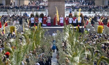 LEÃO XIV TRAÇOU UM PARALELO DOLOROSO ENTRE A ENTRADA DE JESUS E OS CENÁRIOS DE GUERRA ATUAIS