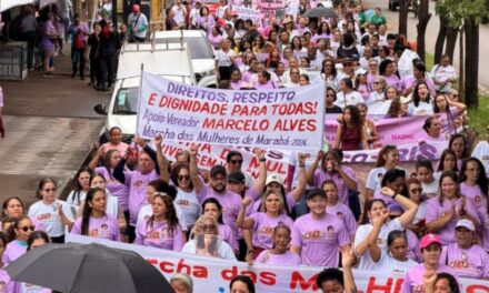 MAIS DE 600 VOZES EM MARCHA EM CLAMOR POR DIREITOS E PROTEÇÃO ÀS MULHERES COM FORTE PRESENÇA DA IGREJA EM MARABÁ
