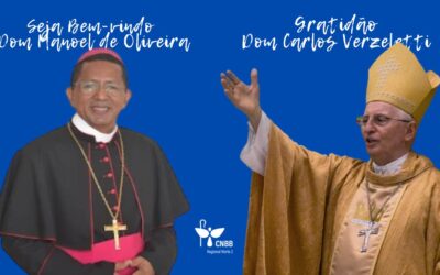 DOM IRINEU ROMAN ACOLHE DOM MANOEL DE OLIVEIRA BISPO NOMEADO PARA A DIOCESE DE CASTANHAL E AGRADECE LEGADO DE DOM CARLOS VERZELETTI
