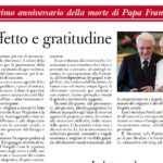 ITÁLIA E VATICANO CELEBRAM O PRIMEIRO ANO DE SAUDADE DO PAPA FRANCISCO