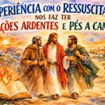 A EXPERIÊNCIA COM O RESSUSCITADO NOS FAZ TER CORAÇÕES ARDENTES E PÉS A CAMINHO