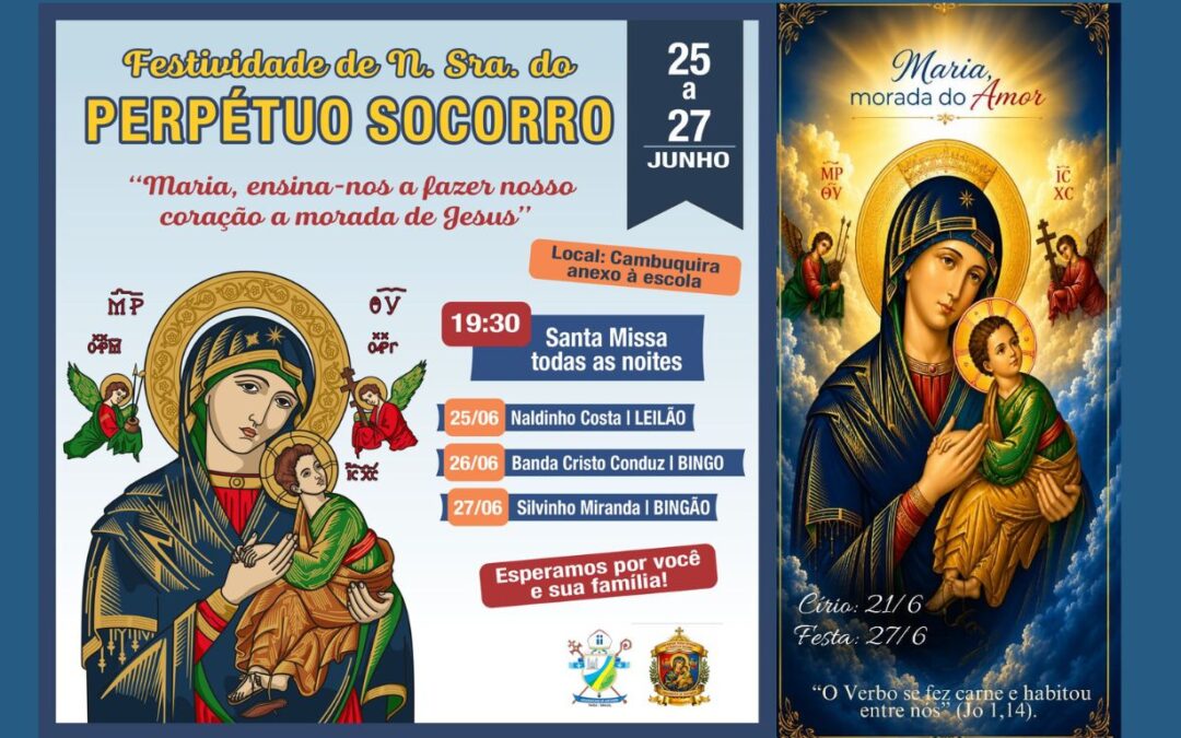 ARQUIDIOCESE DE SANTARÉM CELEBRA NOSSA SENHORA DO PERPÉTUO SOCORRO