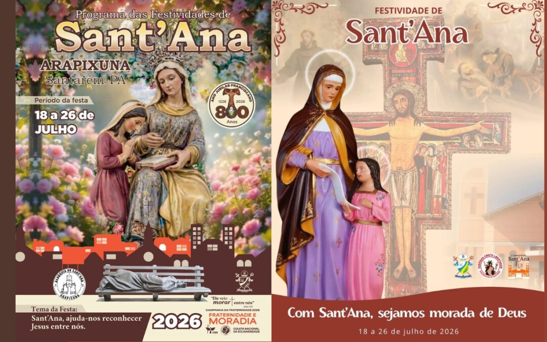 ARQUIDIOCESE DE SANTARÉM INICIA AS FESTIVIDADES EM HONRA A SANT´ANA NESTE SÁBADO (18)