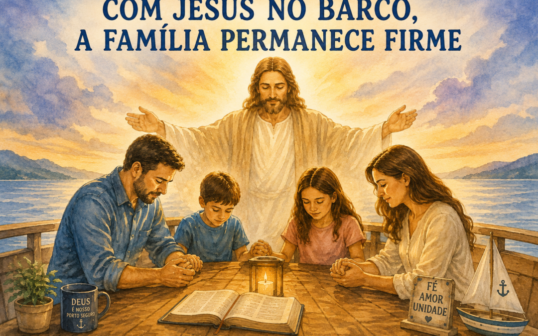 COM JESUS NO BARCO, A FAMÍLIA PERMANECE FIRME