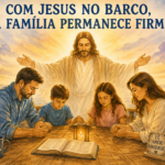 COM JESUS NO BARCO, A FAMÍLIA PERMANECE FIRME
