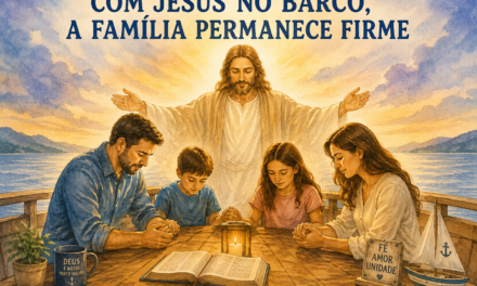 COM JESUS NO BARCO, A FAMÍLIA PERMANECE FIRME