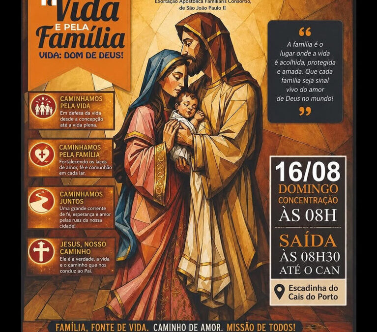 CAMINHADA PELA VIDA E PELA FAMILIA NO DOMINGO (16) EM BELÉM